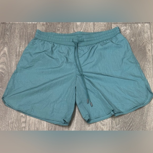 💚Women’s Dolphin Windbreaker Shorts - Future Collective, Dark Teal💚 - Picture 1 of 5